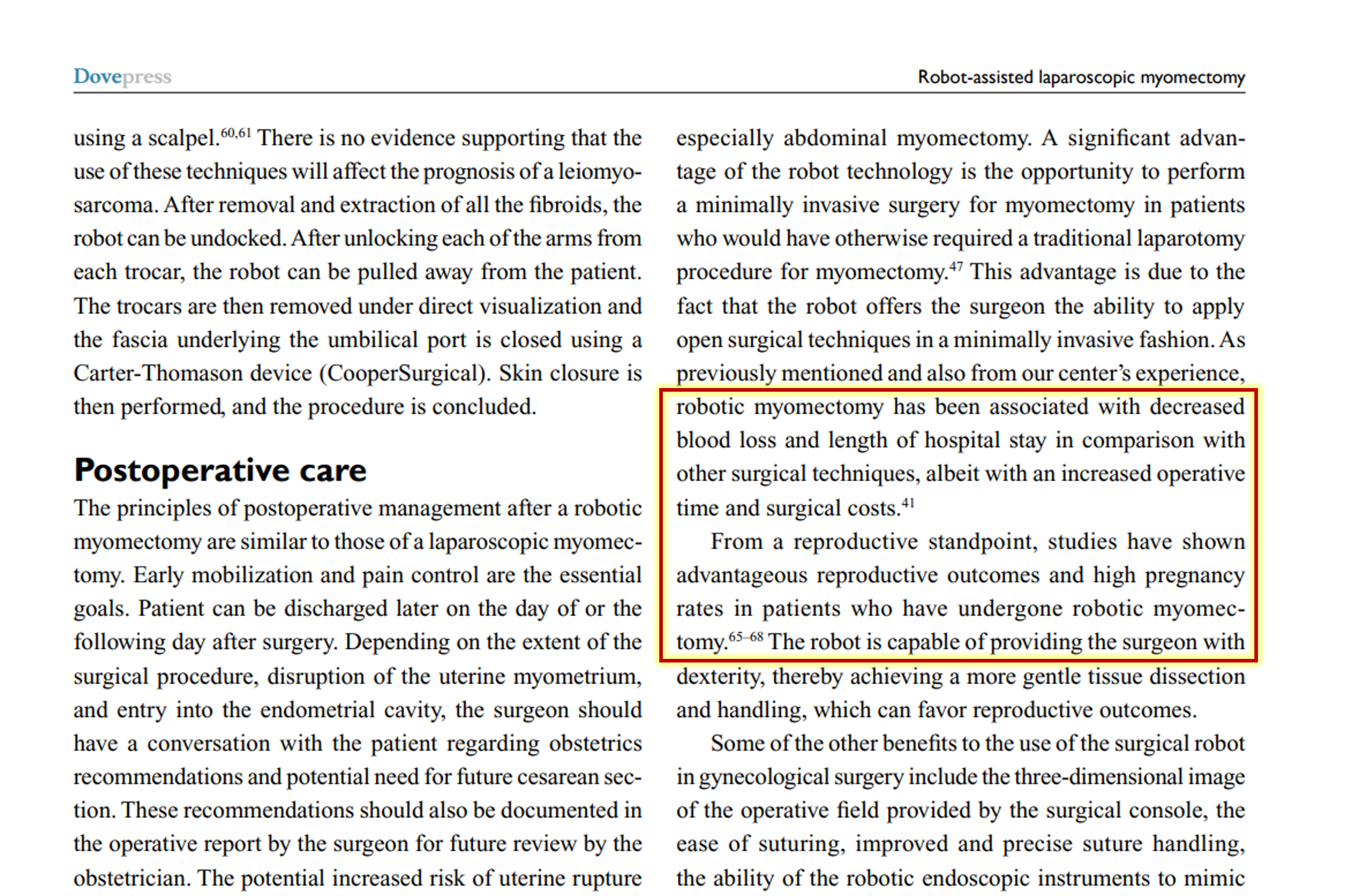 "Robot-assisted laparoscopic myomectomy: current status"
